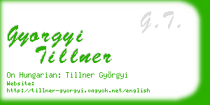 gyorgyi tillner business card